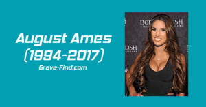 August Ames (1994-2017) Canadian Actress