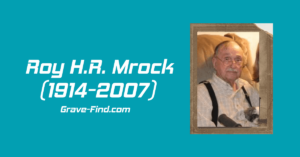 Roy H.R. Mrock Find A Grave