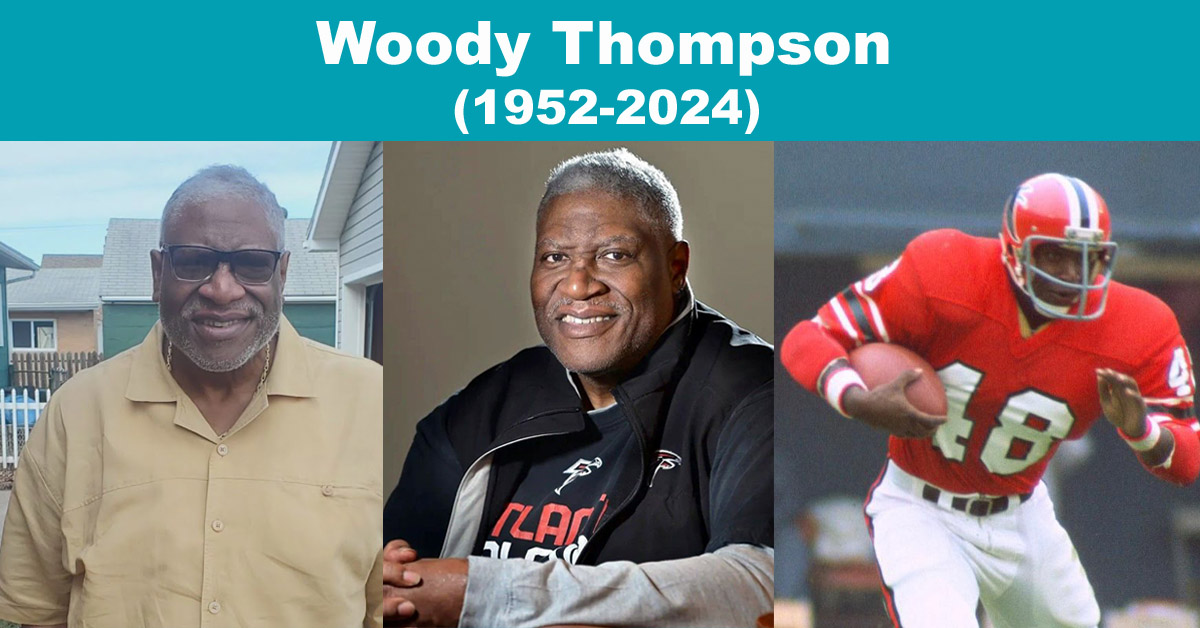 Woody Thompson (1952-2024) Find a Grave Memorial, Woody Thompson Find a Grave, Woody Thompson Death and Burial Details, Alexander Woodrow Thompson was an American Professional Football Player. Alexander Woodrow Thompson was a notable American professional football player whose athleticism and dedication were on full display during his time as a running back for the Atlanta Falcons.  Woody Thompson Born Name Alexander Woodrow Thompson Birth 20 August 1952, Erie, Erie County, Pennsylvania, United States Death 8 August 2024 (age 71 years), Erie, Erie County, Pennsylvania, United States Cause of Death Natural Causes Nationality American Burial Houston Memorial Gardens, Pearland, Brazoria County, Texas, United States Thompson graced the NFL with his talent from 1975 to 1977, leaving a lasting impression on the field with his exceptional performance and commitment to the game. He passed away on August 8, 2024, at the age of 71. Thompson's contributions to the sport continue to be remembered and celebrated by fans and the football community alike. Highlighting a Pro Football Career: The Legacy of Woody Thompson In the annals of professional football, few stories are as compelling as that of woody Thompson, a distinguished running back who left a significant mark on the NFL during his tenure with the Atlanta Falcons. Selected as a third-round pick (65th overall) in the 1975 NFL Draft, woody Thompson brought a dynamic blend of power and agility to the field, having honed his skills at the University of Miami. From 1975 to 1977, woody Thompson showcased his prowess as a key player for the Falcons. Over the course of three seasons, he accumulated a commendable 877 rushing yards on 242 attempts, demonstrating his ability to navigate through defenses with skill and resilience. His contributions were not limited to rushing; he also exhibited remarkable versatility by catching 42 passes for 259 yards, proving himself as a multifaceted asset to the team. While his career with the Falcons was relatively brief, thompson's impact on the field was undeniable, reflecting his dedication and talent. His achievements during these formative years continue to be celebrated by fans and remembered as a significant chapter in the rich history of the NFL. Woody Thompson No. 48 Position Running back Personal Information Height 6 ft 1 in (1.85 m) Weight 228 lb (103 kg) Career Information High School East (Erie) College Miami (FL) NFL Draft 1975 / Round: 3 / Pick: 65 Career History Team Atlanta Falcons (1975–1977) Career NFL Statistics Rushing Attempts 242 Rushing Yards 877 Rushing TDs 1 Player Stats at PFR Link to stats Woody Thompson Find a Grave Burial Details: Houston Memorial Gardens, Pearland, Brazoria County, Texas, United States  Famous Memorial and Join TELEGRAM Woody Thompson (1952-2024) Find a Grave Memorial FAQs About Woody Thompson Q: Who was Woody Thompson? A: Woody Thompson, born Alexander Woodrow Thompson, was an American professional football player known for his time as a running back with the Atlanta Falcons in the NFL. Q: What were Woody Thompson's birth and death dates? A: Woody Thompson was born on August 20, 1952, and passed away on August 8, 2024, at the age of 71. Q: What was the cause of Woody Thompson's death? A: Woody Thompson died of natural causes. Q: Where is Woody Thompson buried? A: Woody Thompson is buried at Houston Memorial Gardens in Pearland, Brazoria County, Texas. Q: What were Woody Thompson's career achievements in the NFL? A: Woody Thompson played as a running back for the Atlanta Falcons from 1975 to 1977. During his three-season career, he amassed 877 rushing yards on 242 attempts, caught 42 passes for 259 yards, and scored one rushing touchdown. Q: Which team did Woody Thompson play for in the NFL? A: Woody Thompson played for the Atlanta Falcons. Q: What was Woody Thompson's draft position and year? A: Woody Thompson was selected as the 65th overall pick in the third round of the 1975 NFL Draft. Q: Where did Woody Thompson play college football? A: Woody Thompson played college football at the University of Miami (FL). Q: What was Woody Thompson’s height and weight? A: Woody Thompson was 6 feet 1 inch tall and weighed 228 pounds. Q: How can I find more information about Woody Thompson's career statistics? A: You can find more information about Woody Thompson's career statistics on Pro Football Reference (PFR) via the provided link to his stats.