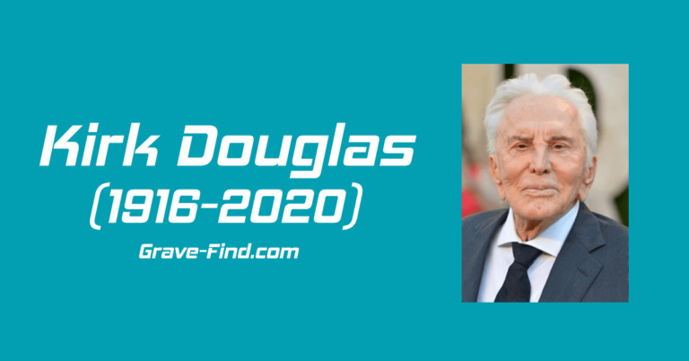 Kirk Douglas Find A Grave (1916-2020)