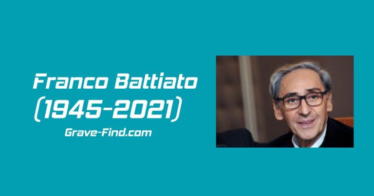 Franco Battiato (1945-2021) Italian Singer