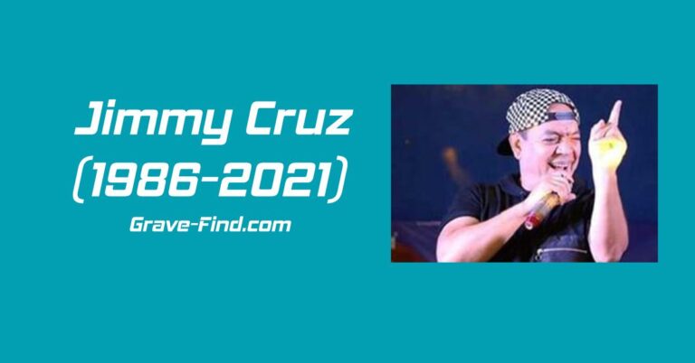 Jimmy Cruz (1986-2021) Singer