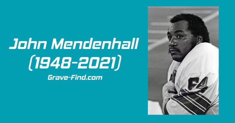 John Mendenhall (1948-2021) American Football Player