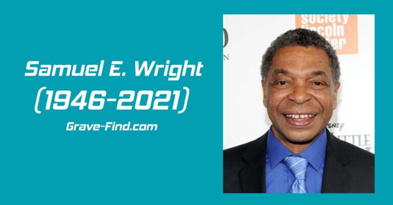 Samuel E. Wright (1946-2021) American Actor