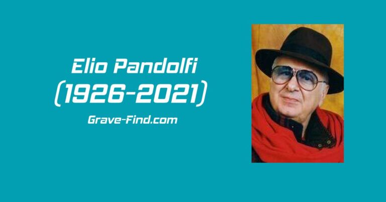 Elio Pandolfi (1926-2021) Italian Actor – Grave Find