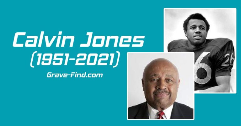 Calvin Jones (1951-2021) American Football Player