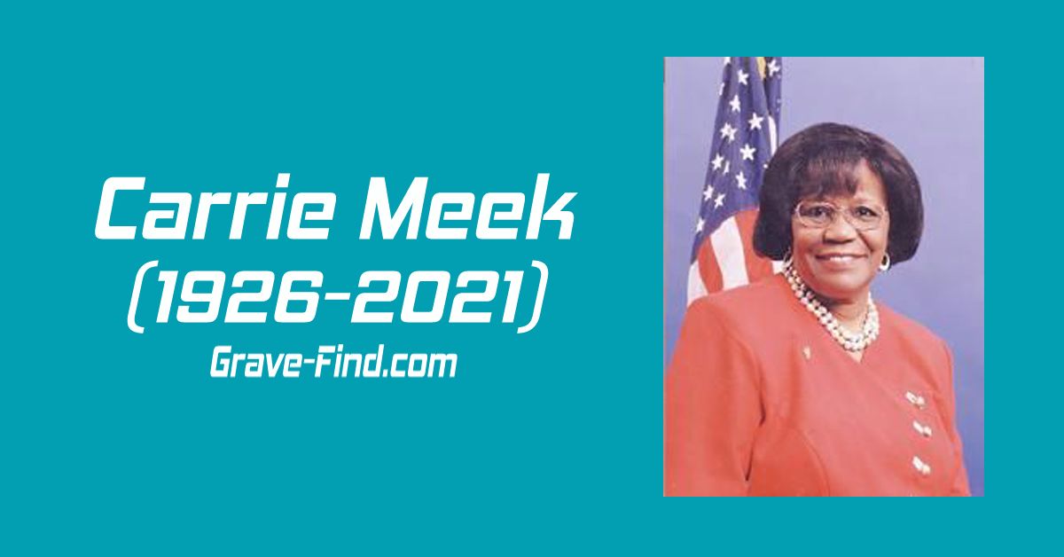 Carrie Meek (1926-2021) American Politician find a grave