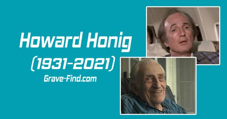 Howard Honig (1931-2021) American Actor