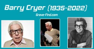 Barry Cryer English Writer, Comedian and Actor (1935-2022)