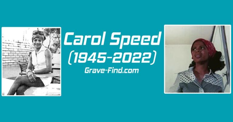 Carol Speed (1945-2022) American Actress