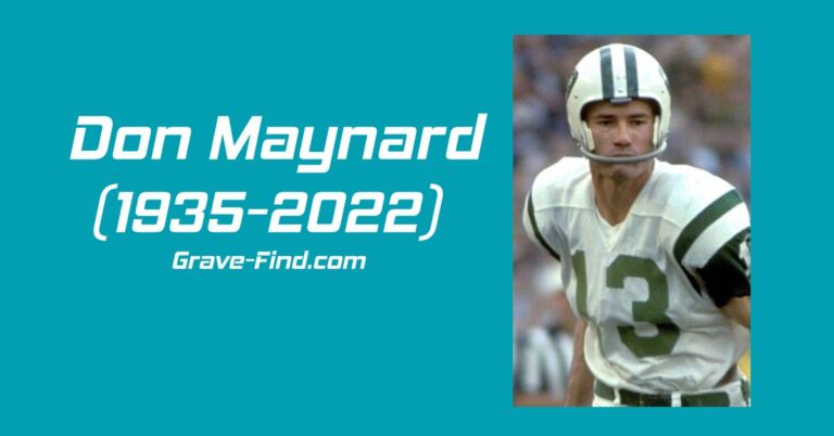 Don Maynard (1935-2022) American Football Player