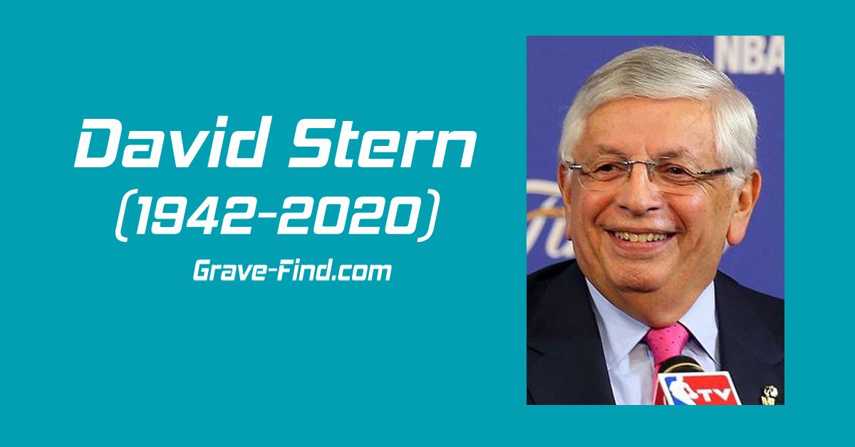 Find a Grave David Stern (1942-2020)