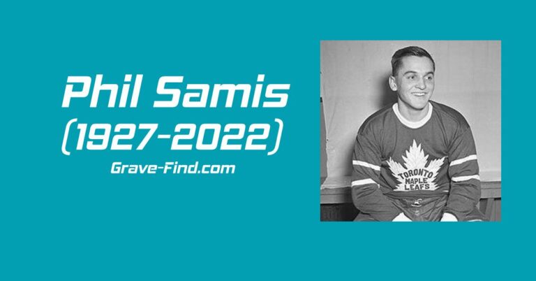 Phil Samis (1927-2022)  Canadian Ice Hockey Player