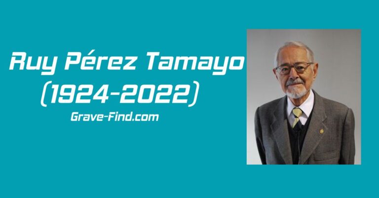 Ruy Pérez Tamayo Mexican Physician (1924-2022)