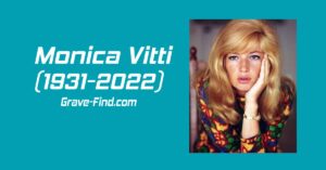 Monica Vitti Italian Actress (1931-2022) find a grave