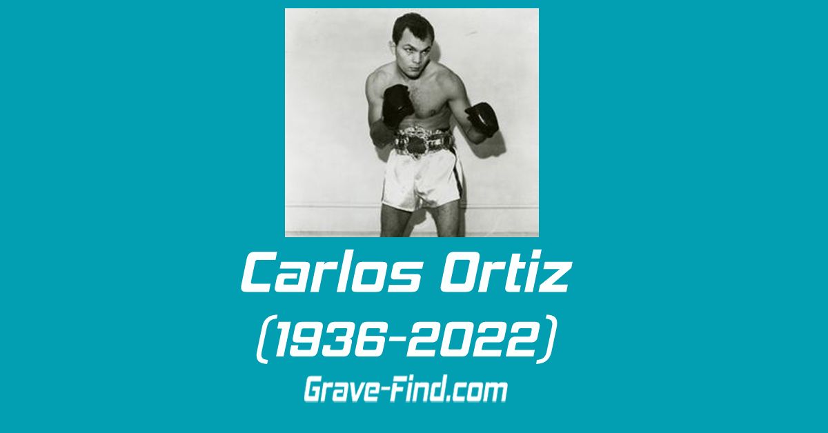 Carlos Ortiz (1936-2022) Boxer Puerto Rican Boxer