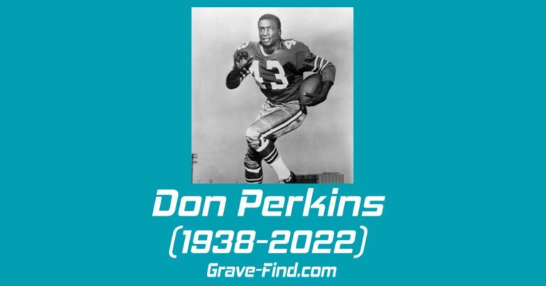 Don Perkins (1938-2022) American Football Player