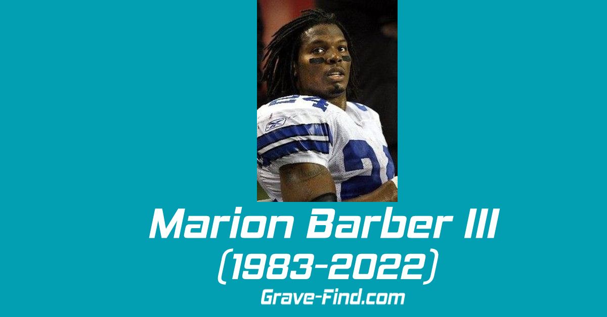 Marion Barber III (1983-2022) American Football Player