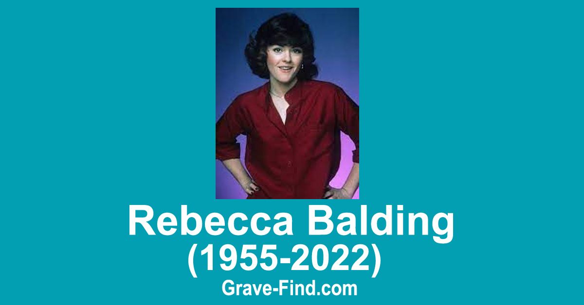 Rebecca Balding (1955-2022) Find a Grave Memorial