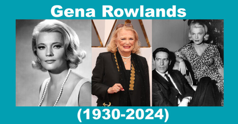 Gena Rowlands (1930-2024) American actress